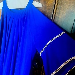 Get Noticed in Cold Shoulders Blue